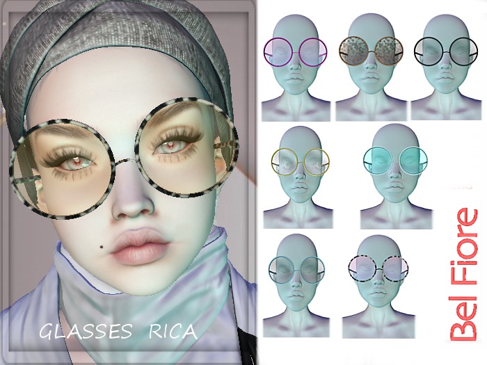 :::BEL FIORE:::RICA -ROUND GLASSES