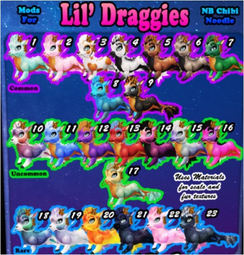 {C} Lil' Draggies - Brown {5}