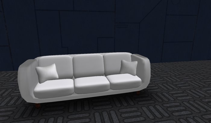 White Sofa with Pillows