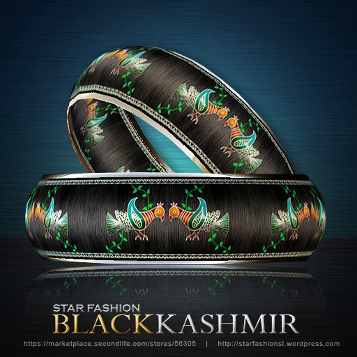 StarFashion Black Kashmir bracelets BOXED