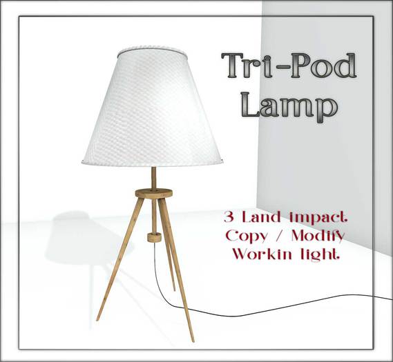 Tri Pod Lamp working light