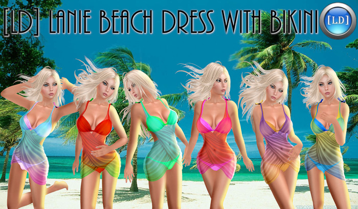 [LD] Lanie Beach Dress w Bikini and HUD