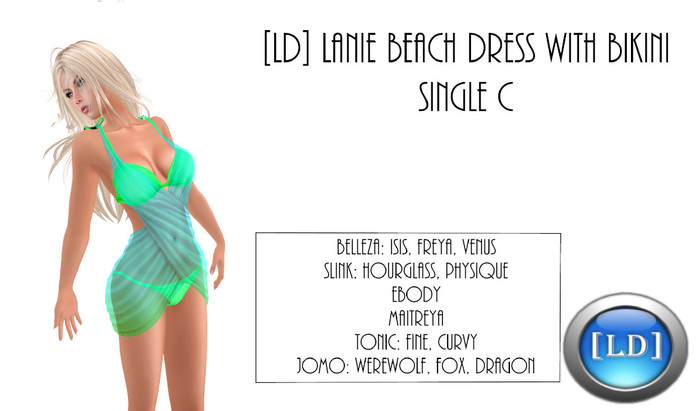[LD] Lanie Beach Dress w Bikini C