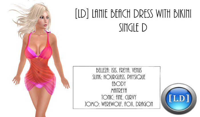 [LD] Lanie Beach Dress w Bikini D
