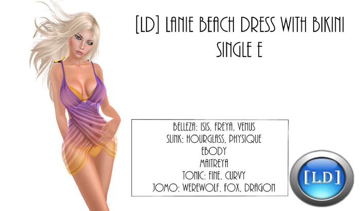 [LD] Lanie Beach Dress w Bikini E