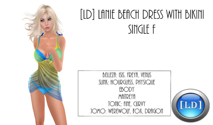 [LD] Lanie Beach Dress w Bikini F