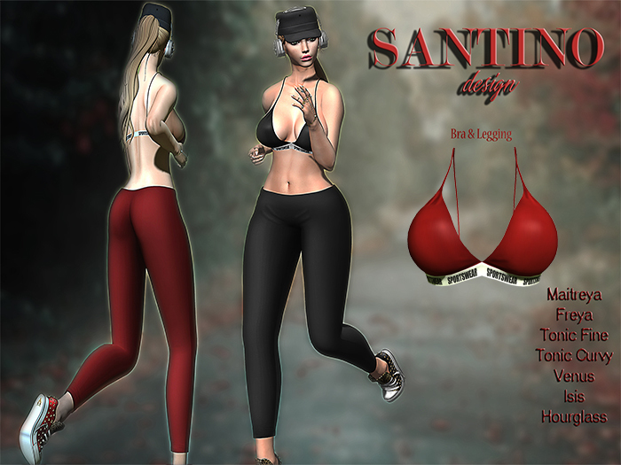Santino Design-Bra-Red