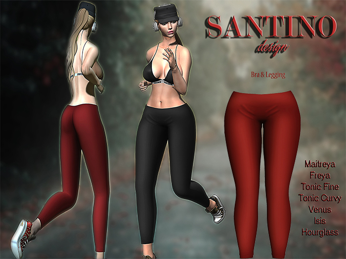 Santino Design-Legging--Red