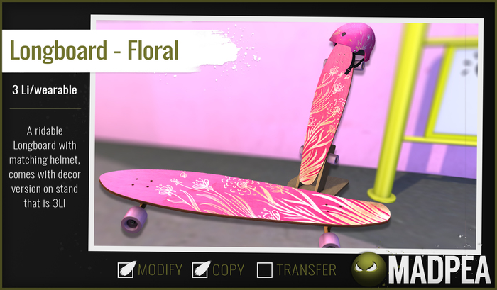 MadPea Longboard Set - Floral