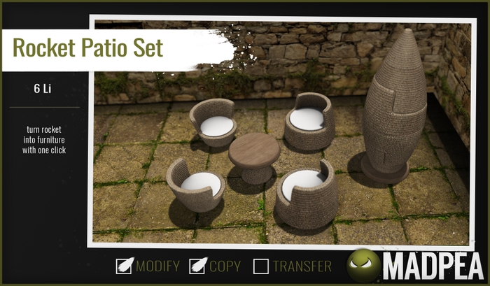 MadPea Rocket Patio Set