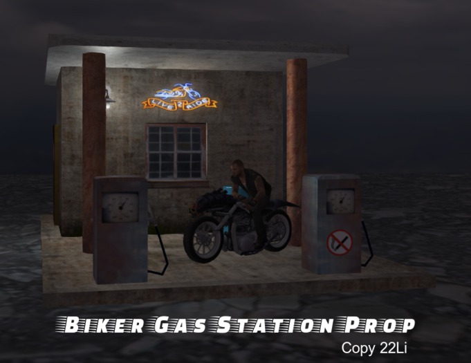 Biker Gas Station Prop