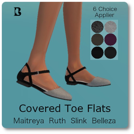 Blackburns Covered Toe Flats S B M R C