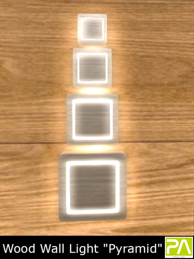 Wood Wall Lamp "Pyramid"