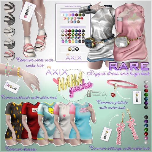 ::Axix:: Nana Gacha Garther White