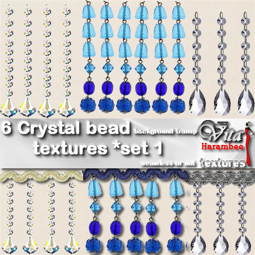 6 Crystal beads FP set1