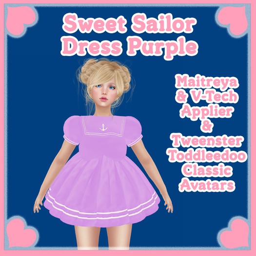 AB Designs Sweet Sailot Dress Purple