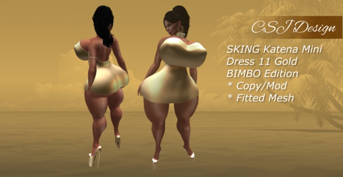 CSJ SKing Katena Mini Dress 11 BIMBO (Gold)