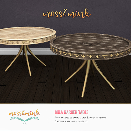 {moss&mink} Mila Garden table