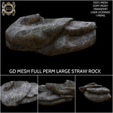GD MESH FULL PERM LARGE STRAW ROCK