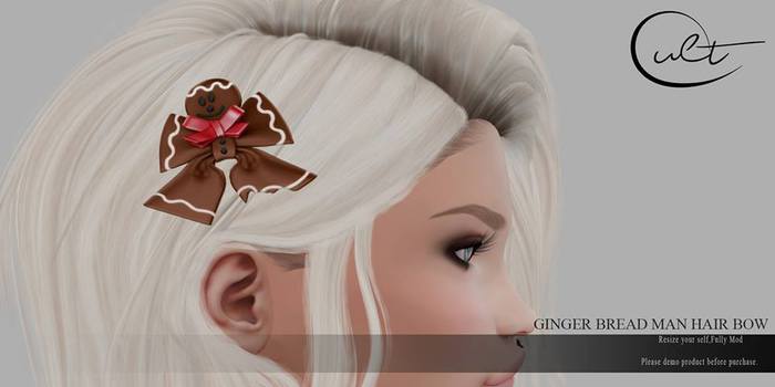 : CULT : GINGER BREAD MAN BOW