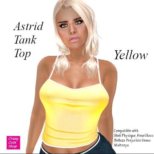 Astrid Yellow Tank Top