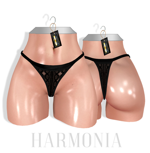 *** Harmonia C Black Lace Panty - Maitreya Slink TMP
