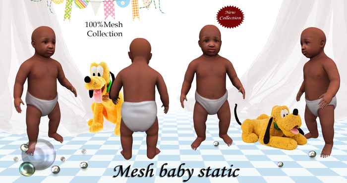 Mesh baby static standing pose