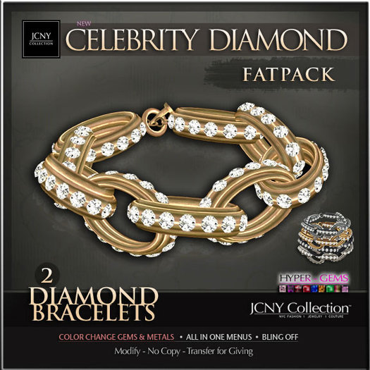 JCNY - 'Celebrity Bold Diamond, Hyper-Gems Bracelet - FATPACK