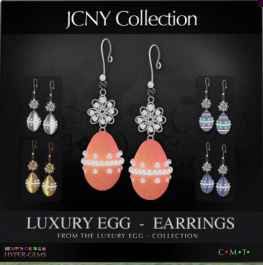JCNY - 'Luxury Egg' Edition, Hyper-Gems Earrings