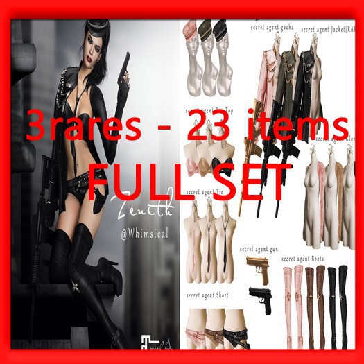 =Zenith=Secret Agent All Colors + Rares FULLPACK