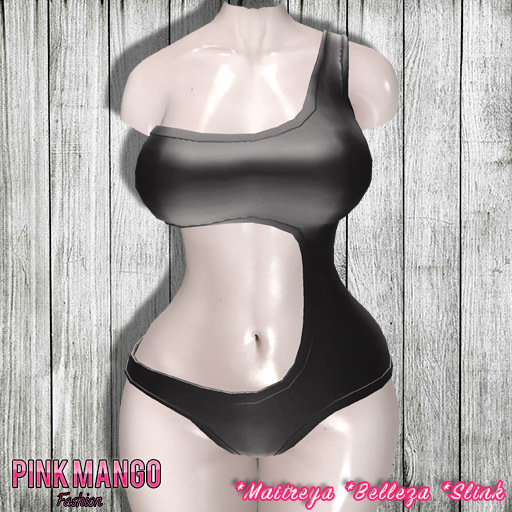 *Pink Mango* Talia Bodysuit BLACK