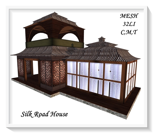 Second Life Marketplace Silk Road Asian House Mesh Full Perms