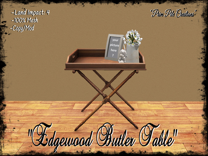 ~PPC~ Edgewood Butler Table  
