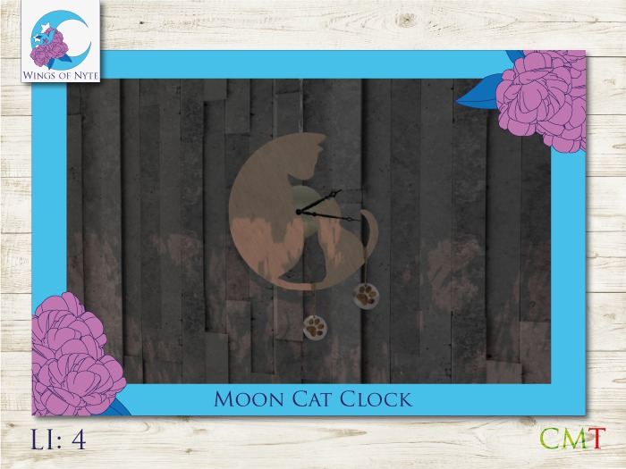 **WoN** Moon Cat Clock