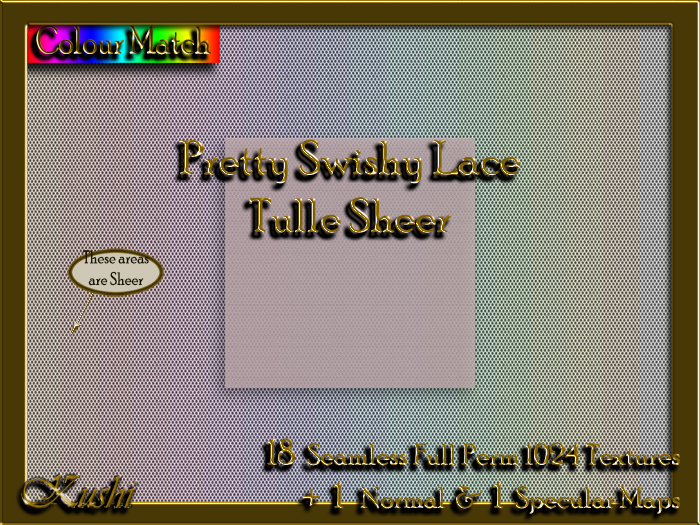 !Kushi! PrettySwishyLaceTULLESHEER Textures -WearToUnpack