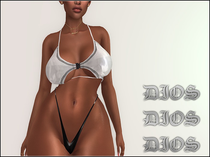#Dios - Y2K Girl Bra - White