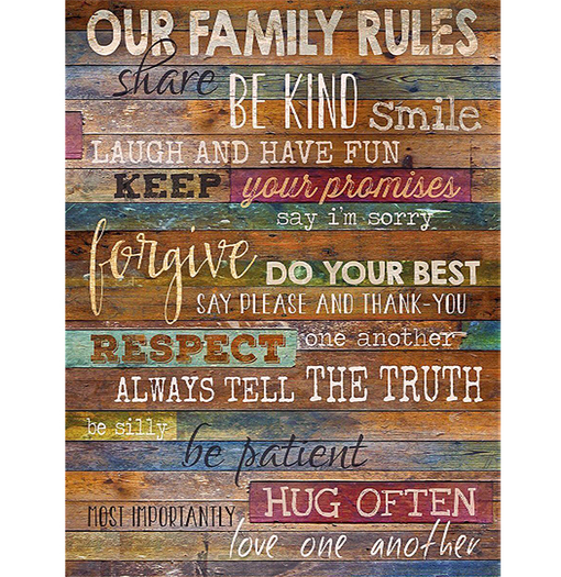 Family Rules Poster