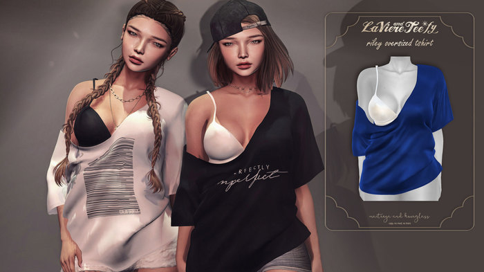 Tee*fy Riley Oversized T-shirt - Cblue