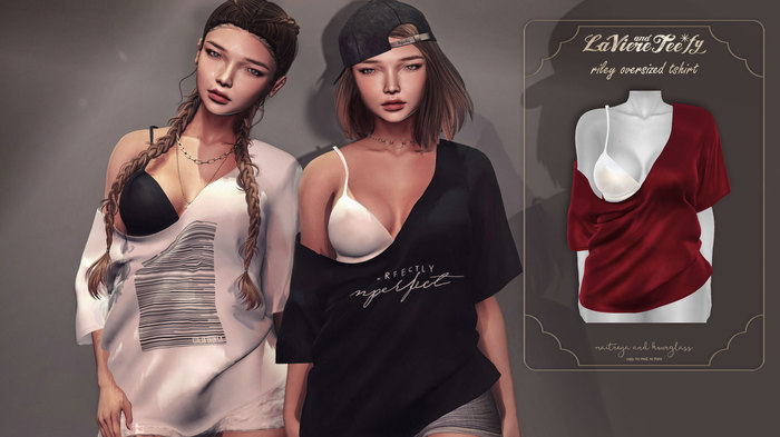 Tee*fy Riley Oversized T-shirt - Wine