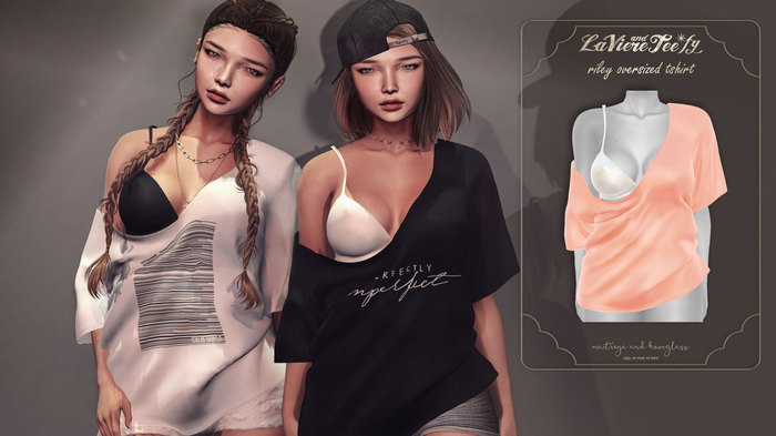 Tee*fy Riley Oversized T-shirt - Peach