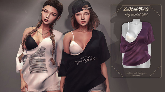 Tee*fy Riley Oversized T-shirt - Plum