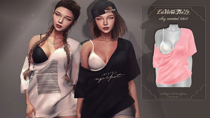 Tee*fy Riley Oversized T-shirt - Pink