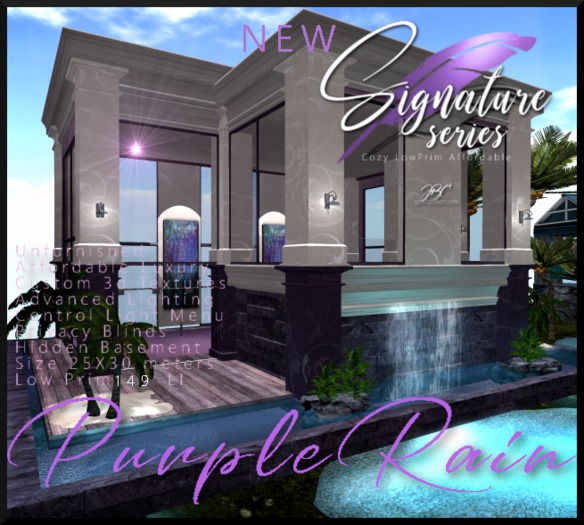 JBC New Signature Series "PurpleRain" Cozy Affordable low Prim Designs