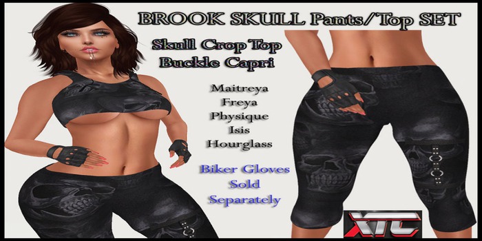 XTC Brook SKULL Capri Set