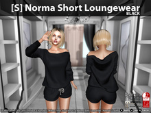 [S] Norma Short Loungewear Black