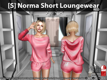 [S] Norma Short Loungewear Red