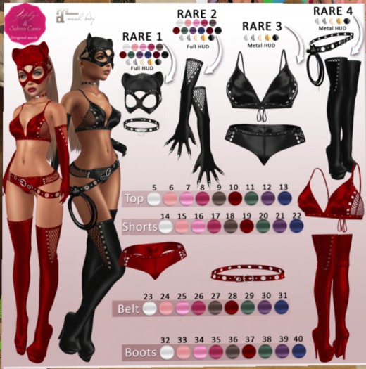 26. "Zephyr" Bad cat belt (fuchsia)
