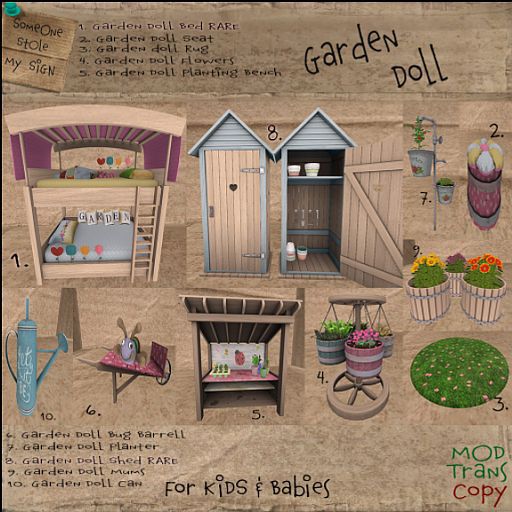 SSMS -3. Garden Doll Rug boxed