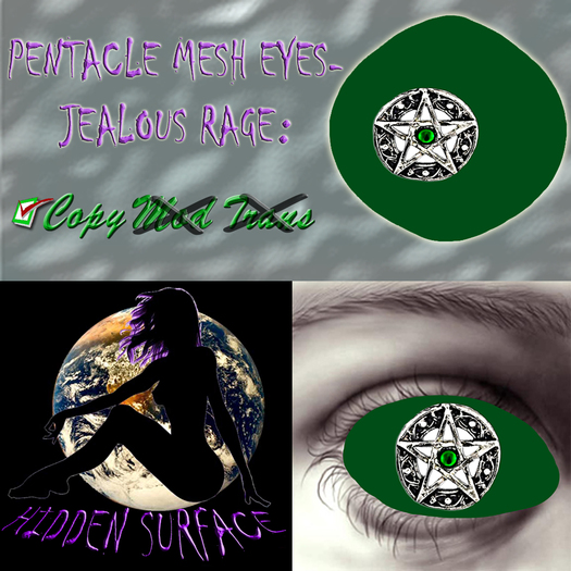 Pentacle MESH Eyes-Jealous Rage HD *Hidden~Surface*