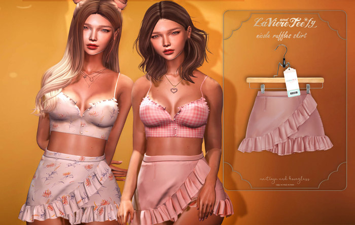 Tee*fy Nicole Ruffles Skirt- Dustrose